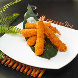 Tempura aux scampis